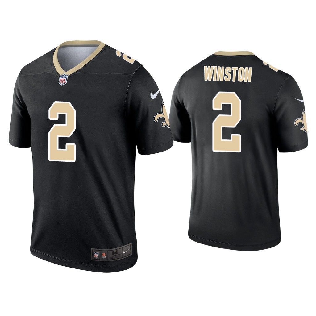Men New Orleans Saints #2 Jameis Winston Nike Black Inverted Legend NFL Jersey->new orleans saints->NFL Jersey